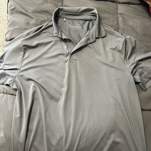 Grey under amour golf polo